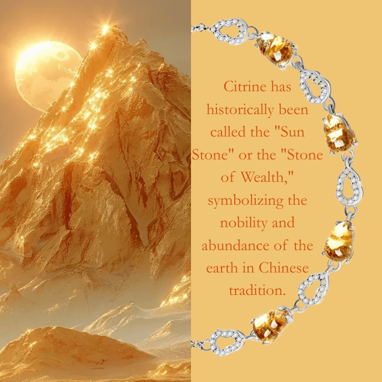 RUYI Jewelry story: Earth Element citrine bracelet with hulu-shaped beads. In Chinese tradition, citrine and the hulu together symbolize stability, nourishment, and protection.